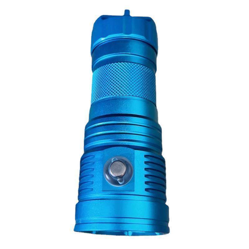 潜水手电筒 防水拍照补光灯 白光LED红光 蓝光水下摄影补光潜水灯
