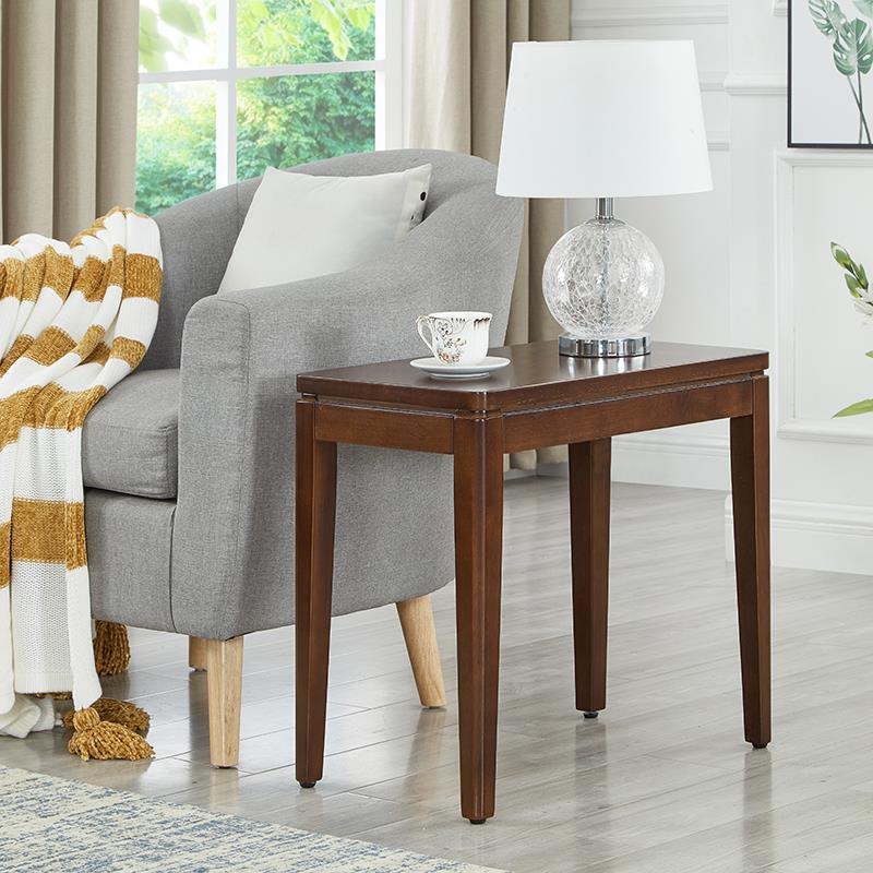 实木桌子客厅角几沙发边柜侧边柜美式小方几家用小茶几新中式边几