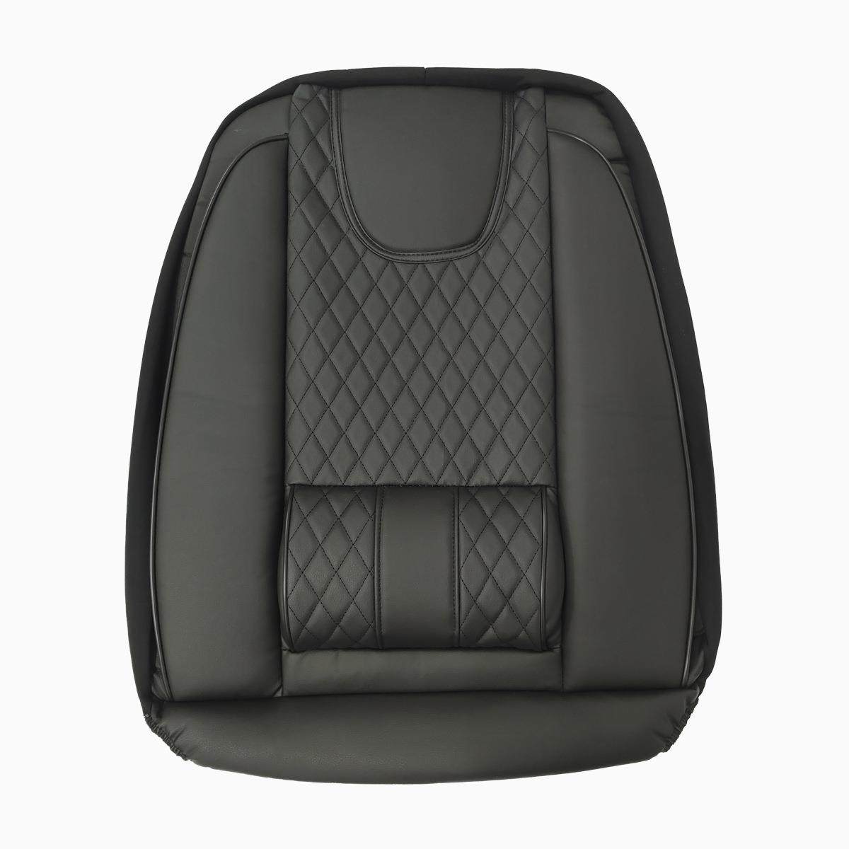 外贸汽车座套皮革PU全包围耐磨菱形格五座通用工厂直销座垫