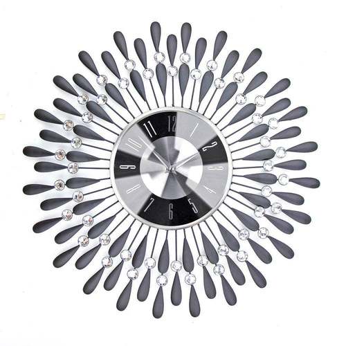 欧式西班牙大钟表创意时钟水晶铁艺客厅装饰家用挂钟现代简约挂表