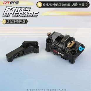 极核AE4电自电摩版前减震改装220mm碟刹盘大辐射卡钳转接码桥码