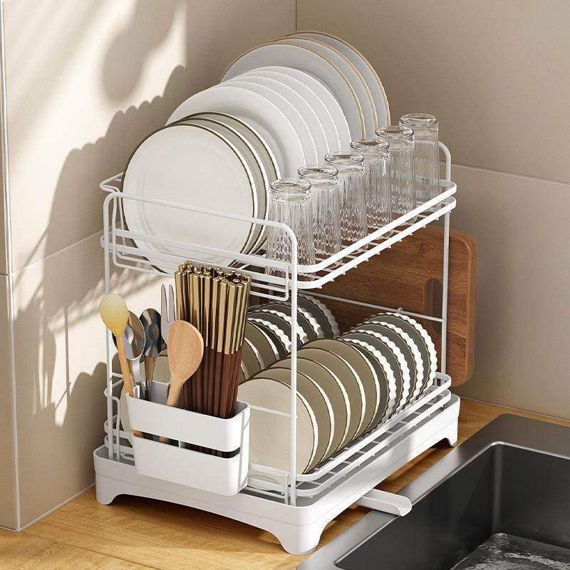 跨境厨房碗筷沥水架碗架水槽多功能餐具收纳盒沥碗柜碗盘置物架,厨房/烹饪用具,抹布架/厨房清洁收纳架,淘宝优惠券,粉丝福利购,淘宝优惠卷