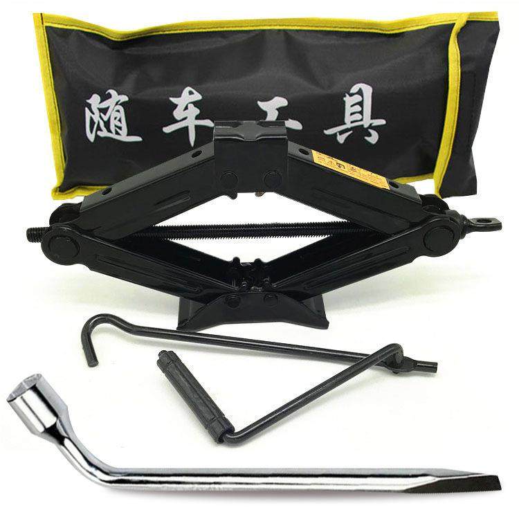 汽车千斤顶1吨电动三轮四轮车用手摇千金顶随车工具专用卸胎支架