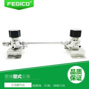 FEDICO不锈钢316L隔膜阀高纯特气控制汇流供气特气柜气体管路