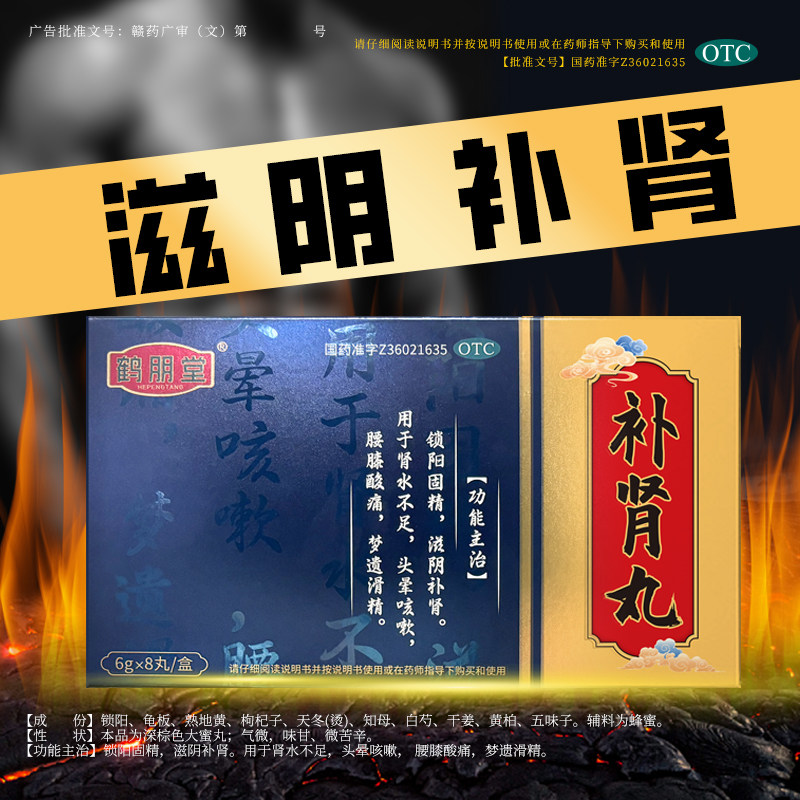 鹤朋堂 补肾丸 6g*8丸/盒锁阳固精滋阴补肾腰膝酸痛中成药OTC