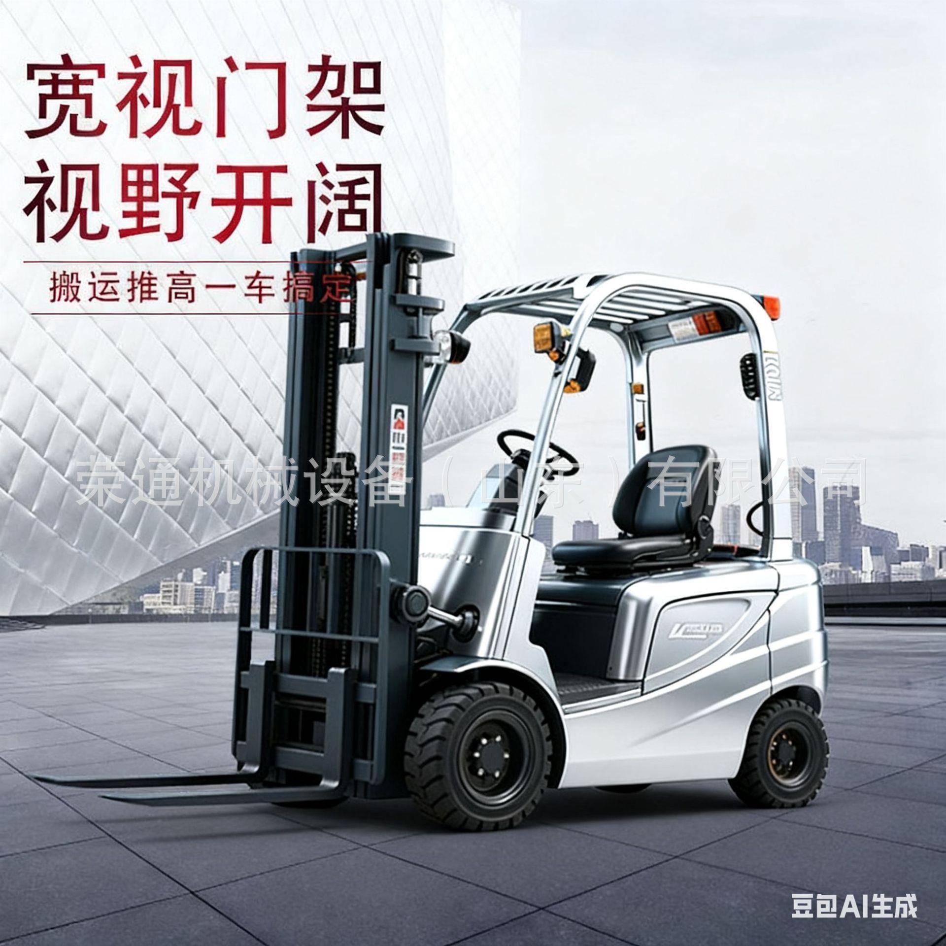 电动叉车2吨吨新能源锂电铅酸堆高搬运车四轮座驾式装卸叉车