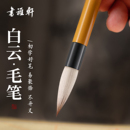 书涯轩大白云毛笔兼毫羊毫初学者专用入门书法套装 学生练字大中小加建白云笔成人练习软笔狼毫国画上色笔楷书