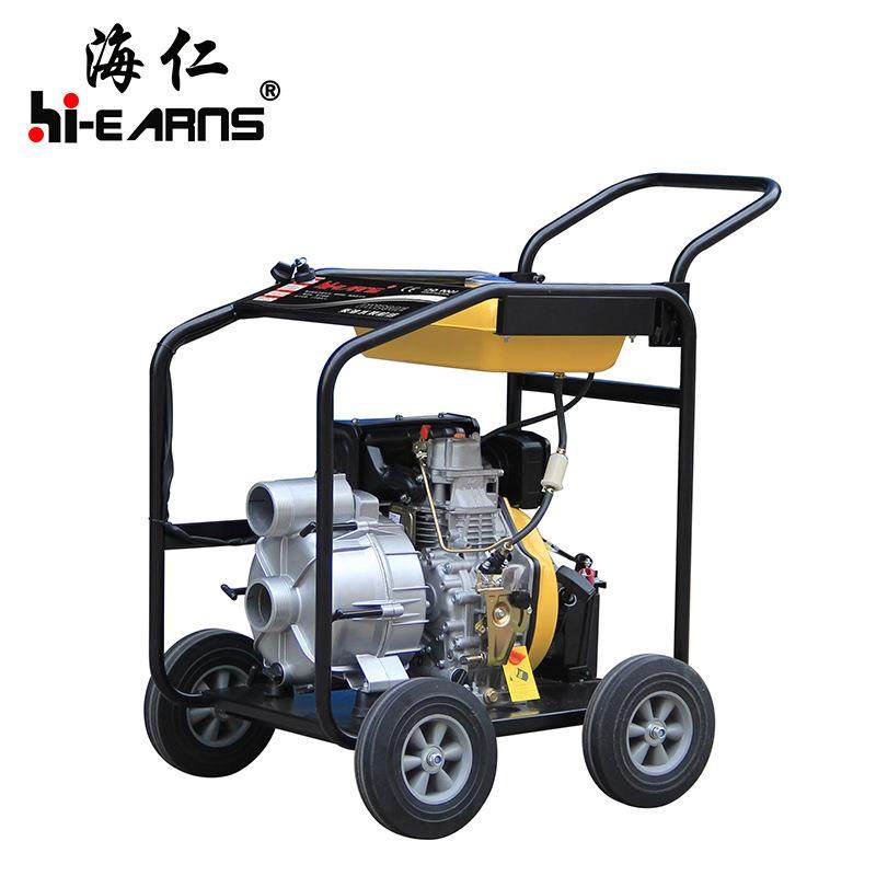 工厂直销WP30E电启动3寸移动柴油污水泵抽取粪水、沼液25L油箱