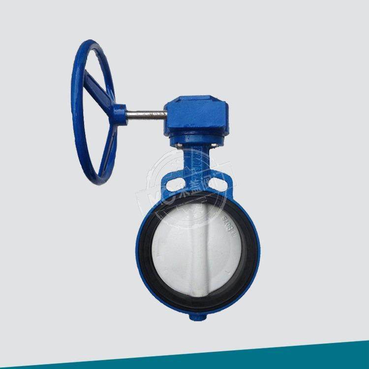 对夹蝶阀软密封蝶阀D371X-16Q球墨铸铁体尼龙蝶板无硝中线