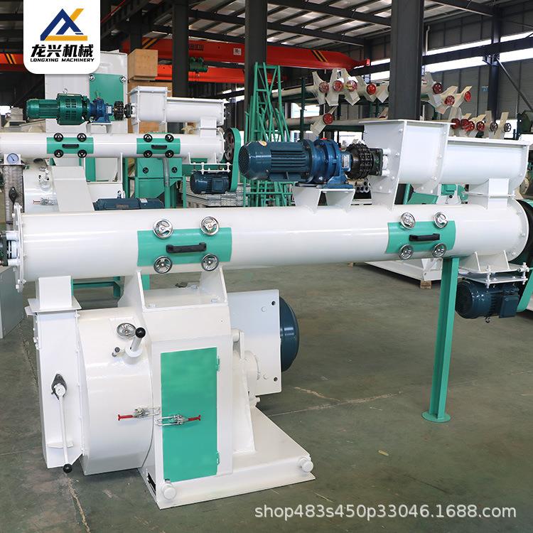 鸡鸭鹅饲料机组大型养殖场环模饲料颗粒机制粒机全套设备