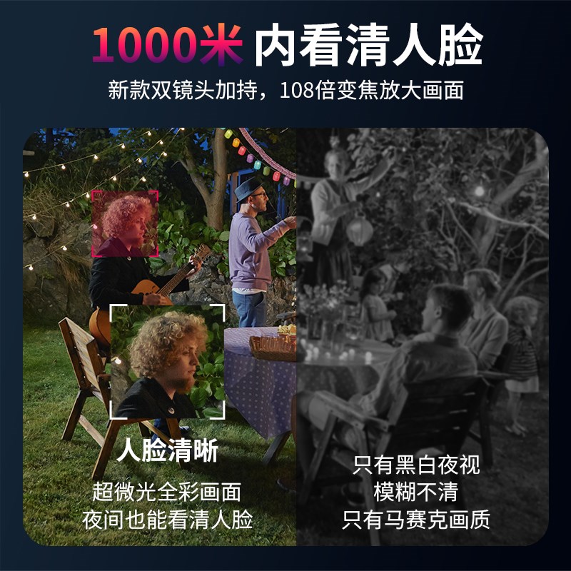 2026新款变焦监控器360度无死角室外摄像手机远程高清夜视摄影头