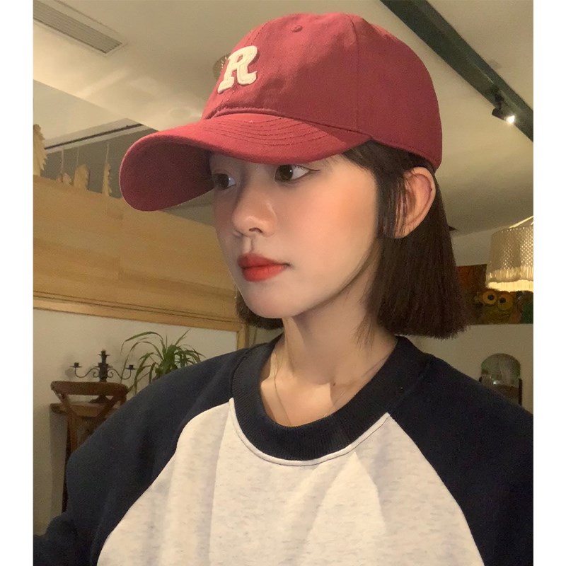 棒球帽假发一体女短发新款大头围显脸小加宽大帽檐时尚百搭鸭舌帽