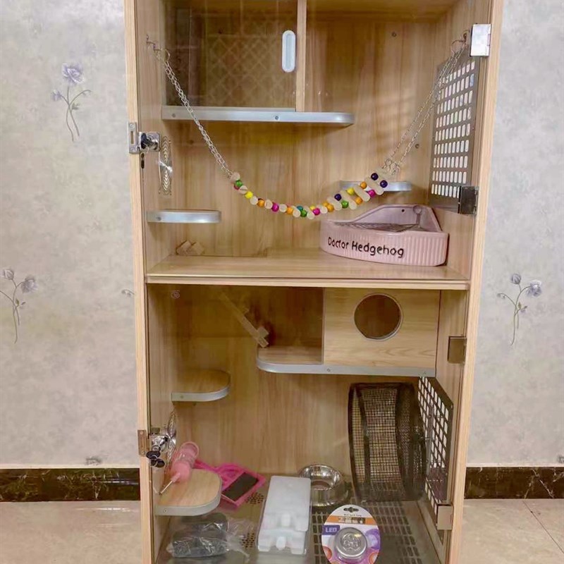 龙猫笼子龙猫柜笼龙猫别墅相亲笼子包邮电冰窝空调柜龙猫密袋房