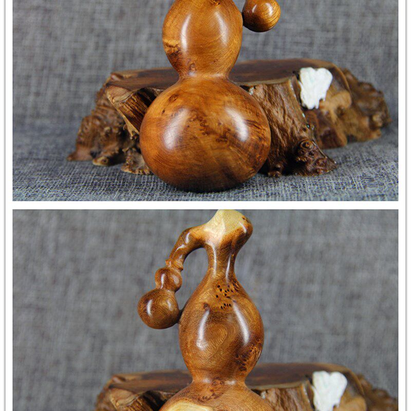 麻梨疙瘩葫芦钱袋手把件满花老料 挂坠 串佛珠非紫檀崖柏黄花梨