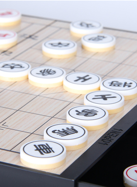 UB友邦中国象棋与国际象棋3758C磁性双面两用折叠抽屉棋盘二合一