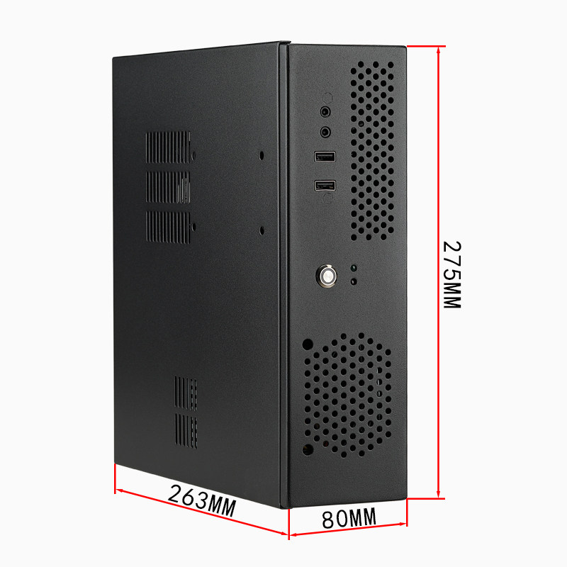 mini迷你matx组装台式机电脑atx小主机箱电源套装diy办公外壳itx