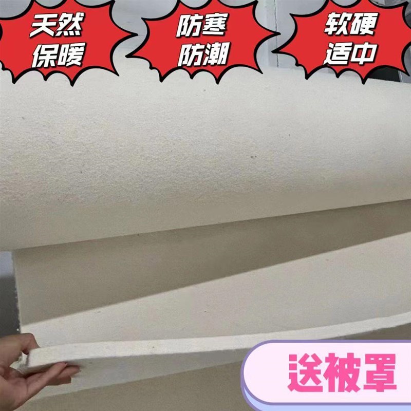 无味纯羊毛毡床垫炕垫耐高温榻榻米垫飘窗垫防潮保暖学生宿舍定制