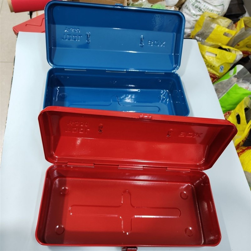 加厚工具箱拖拉机农用车便携可打孔烤漆工具箱加厚铁皮工具铁箱子