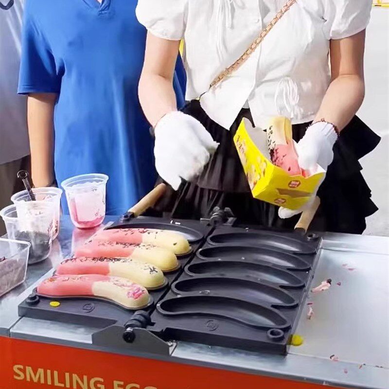网红香蕉烧鸡蛋仔机器夜市摆摊金币串串雪糕冰激凌烧商用小吃车