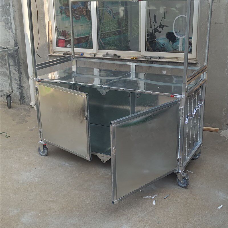 折叠摆摊小推车夜市卤菜熟食地摊车移动商用摆摊小吃车多功能餐车