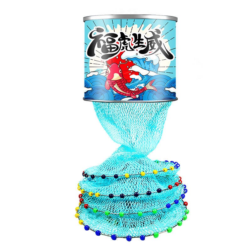 新款大力马线鱼护手工编织涂胶加厚黑坑大物专用防挂速干渔户网