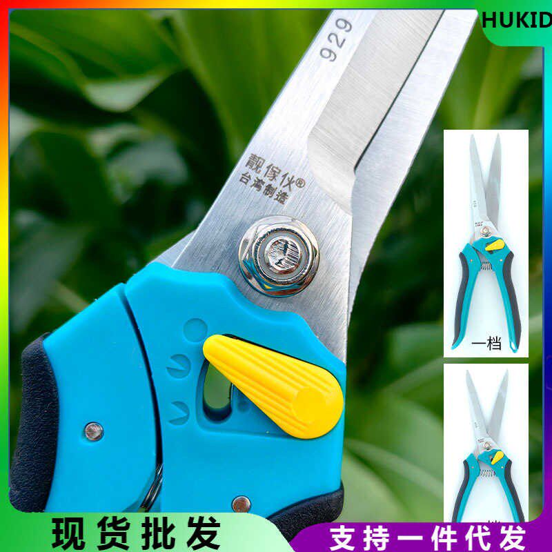 台湾929靓傢伙枝剪加长刀刃修枝剪嫩枝剪刀园艺盆景进口花卉剪子