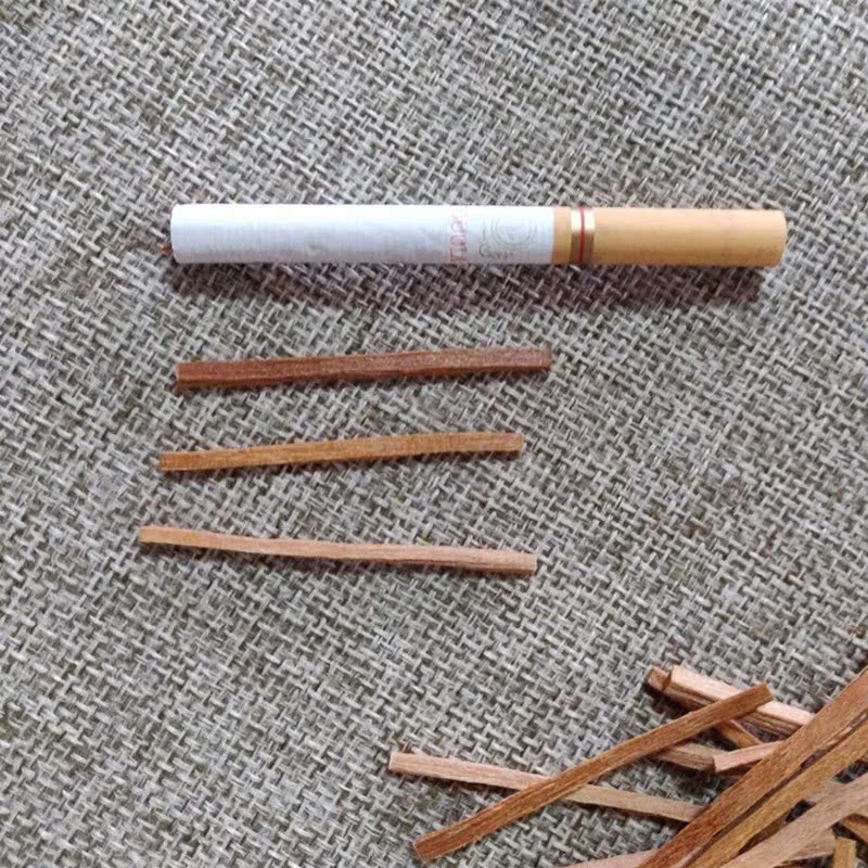 老山檀香木天然檀香木条 供佛檀香木块香薰原木料火柴牙签棒大香