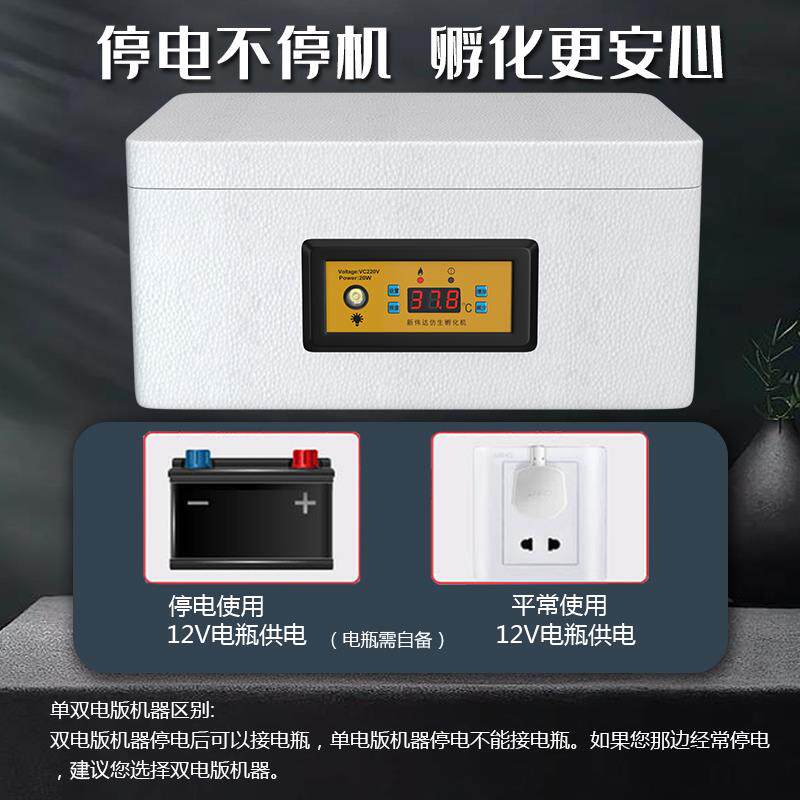 家用小型机器孵鸡蛋的小鸡电浮鸡浮化器孵化器孵蛋器全自动智能
