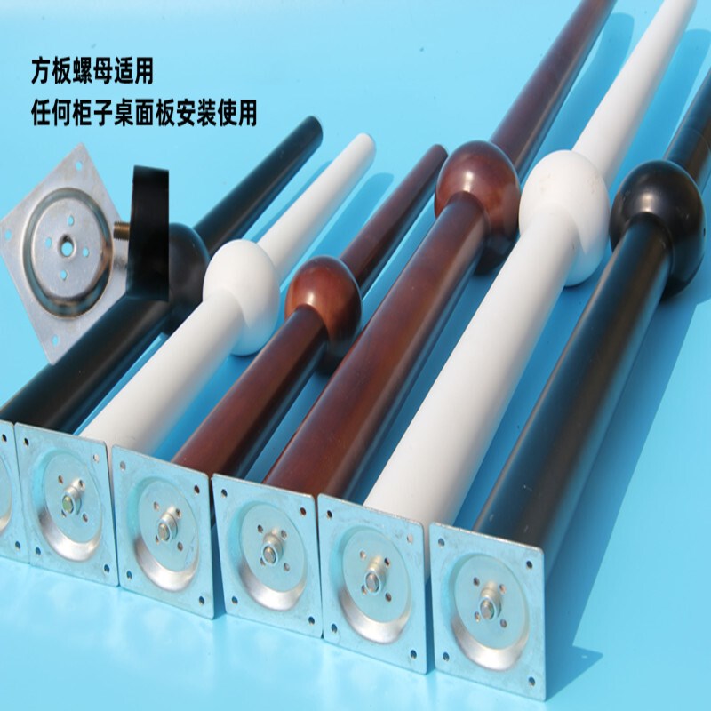 宜拉克贝达家柜子脚擡高加高黑色储物实木腿茶几腿电视柜腿书桌腿