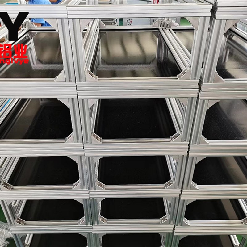 工业铝型材4040框架定制铝合金架子门框型材设备柜子防静电工作台