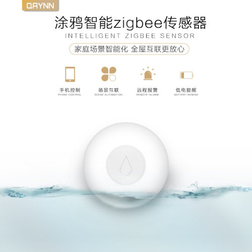 Zigbee涂鸦智能温湿度感测器感网关门磁红外燃气烟雾报警漏水人存
