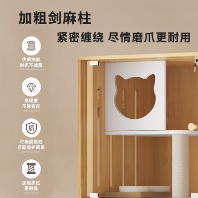 猫别墅猫寄养柜猫笼子宠物店展示柜猫房全景猫舍猫繁育笼猫柜