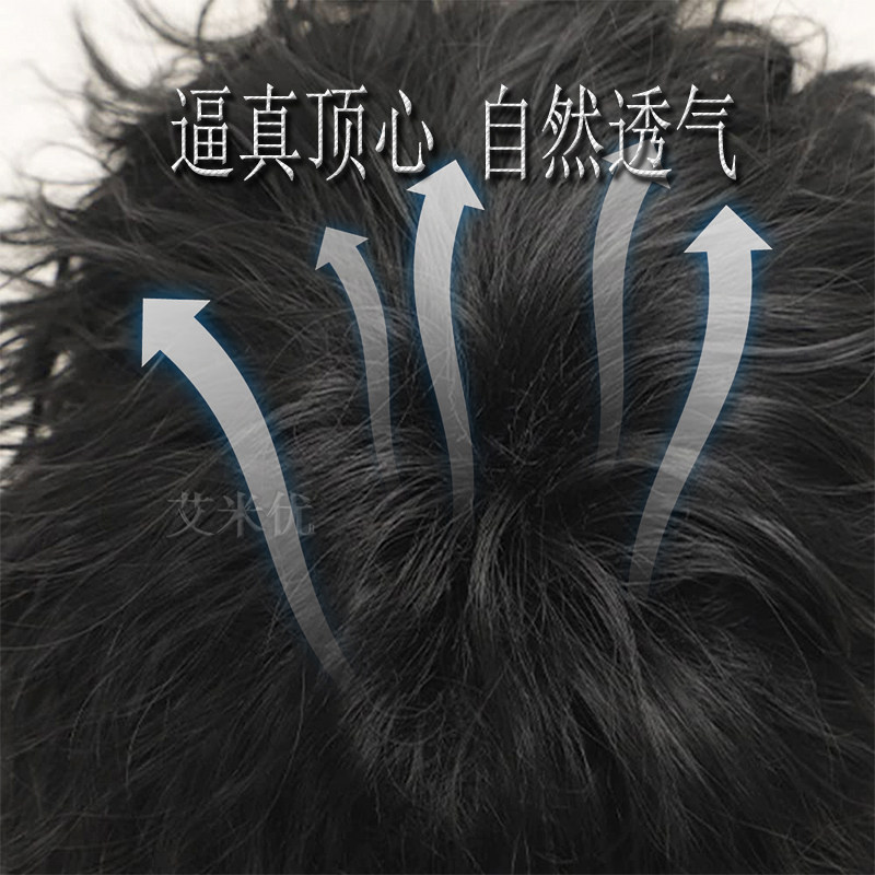 欧美男士假发80s朋克长卷发万圣节重金属摇滚假发头套复古凌乱假