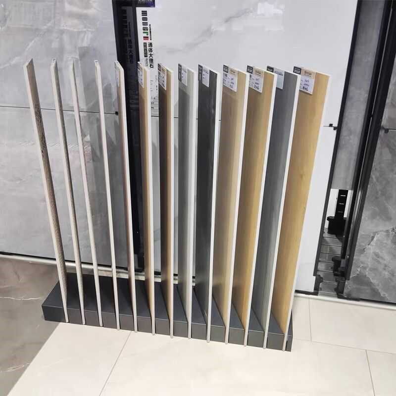 瓷砖展示架木纹砖壁砖色板架石材样品插架木地板展架斜插式加厚款