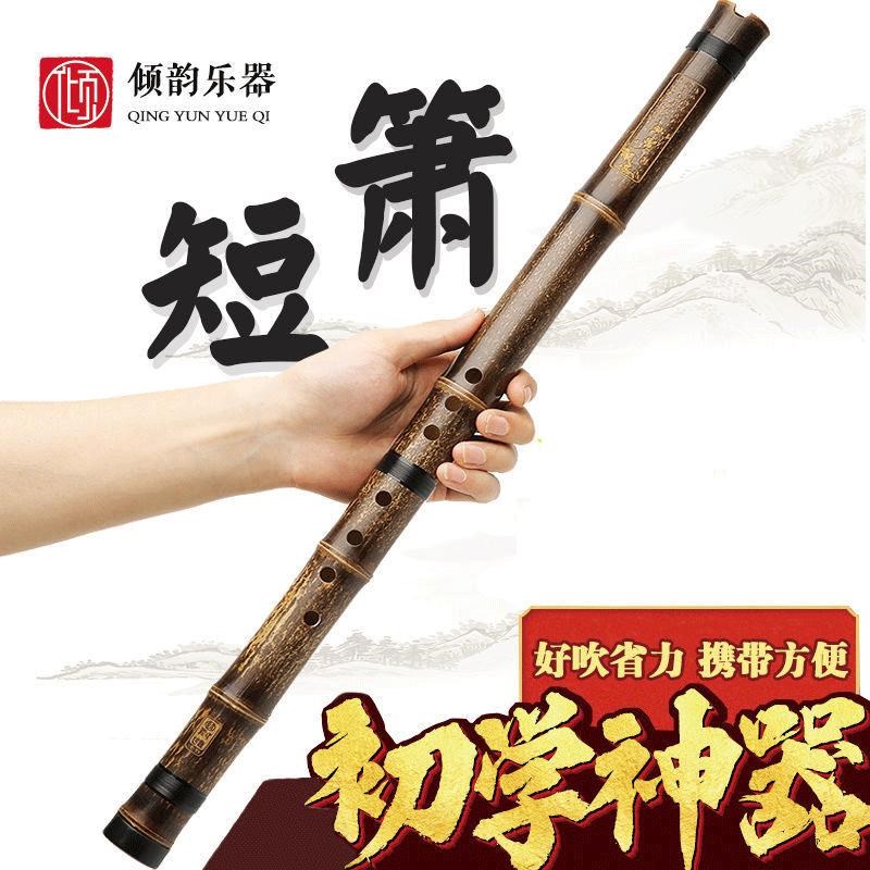 短萧乐器初学入门专业高档F紫竹洞箫笛八孔G调古风玉短箫随身带17