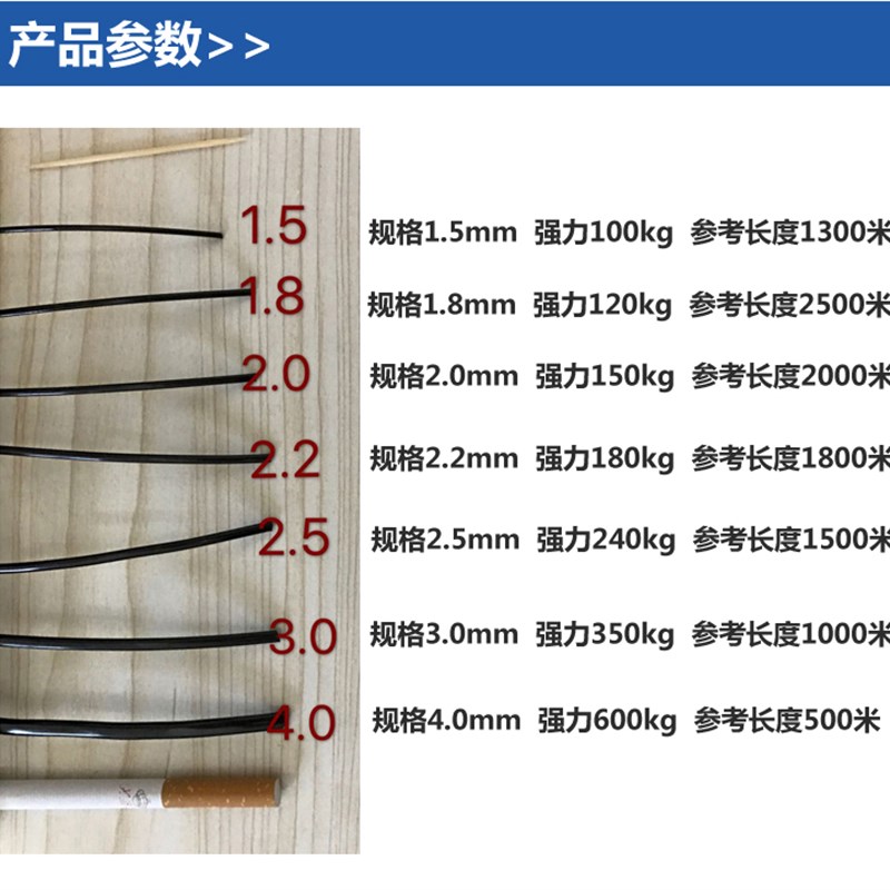 塑钢线托膜线大棚线钢塑线多种型号百香果专用