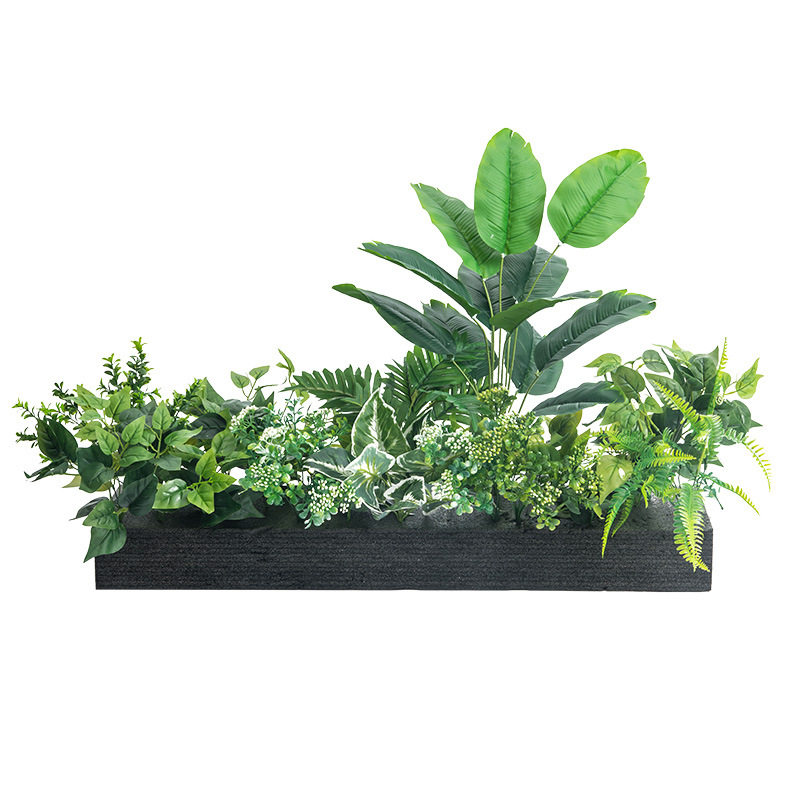 仿真绿植套装组合造景假盆栽插花植物绿萝室内橱窗花箱装饰花摆设