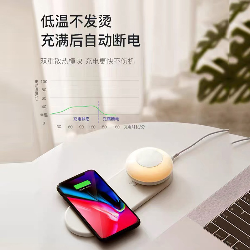 智能触摸感应床头灯手机无线充电快充卧室书桌小夜灯ins台灯礼物