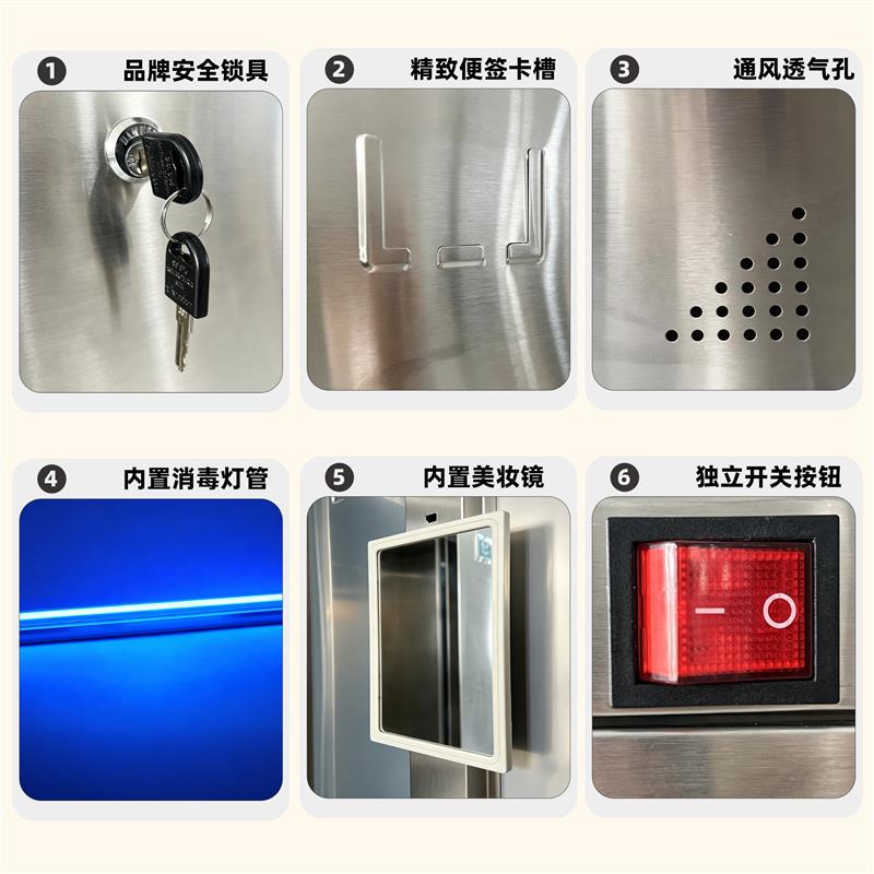 不锈钢员工更衣柜加厚多门收纳柜食品厂无尘车间消毒换衣柜子带锁