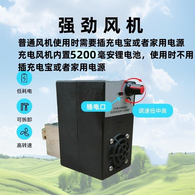 气化柴火炉家用烧柴节能取暖便携露营猛火无烟铸铁内胆农村柴火灶图片