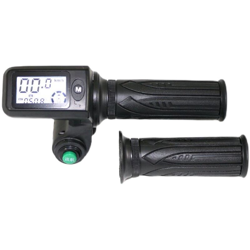 电动车电瓶车改装车液晶转把调速器36V48V60V72V霍尔测速车速里程