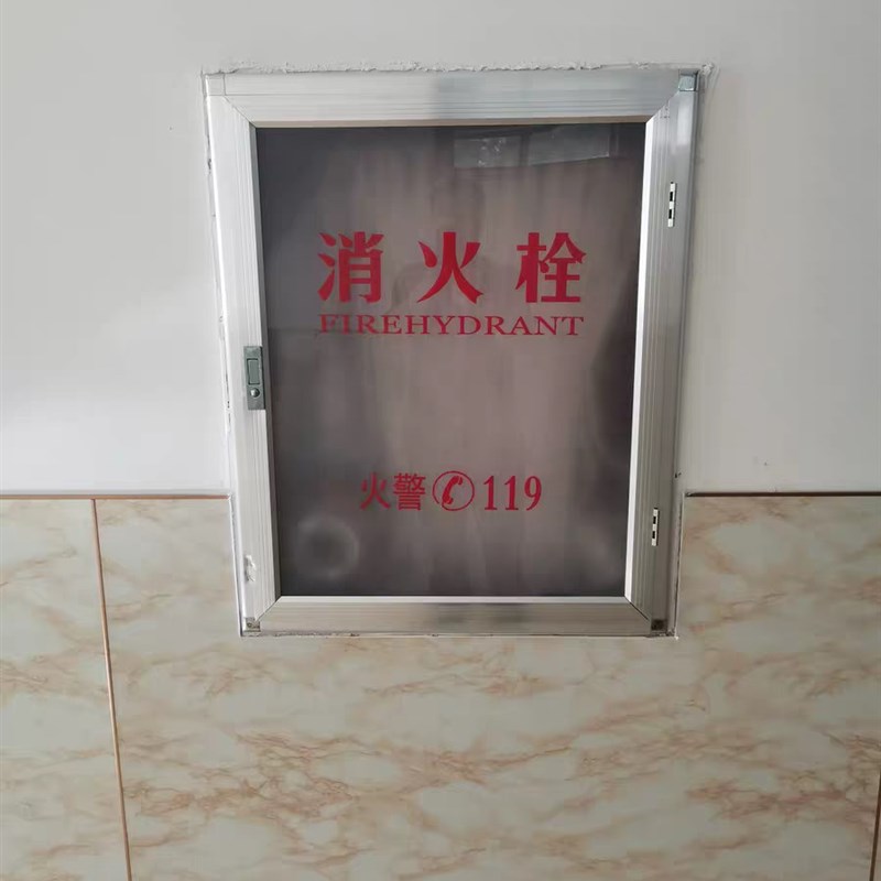 铝合金消防箱门框消火栓箱门1600*700铝合金门水带箱门消防玻璃