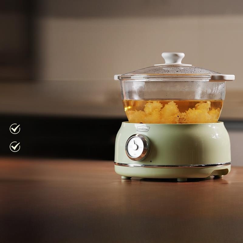 拓普全玻璃炖锅0胶0胶恒温火慢炖锅智能分体式健康炖锅电炖锅