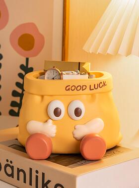 可爱卡通入户门钥匙遥控器收纳盒玄关摆件桌面客厅家居装饰品礼物