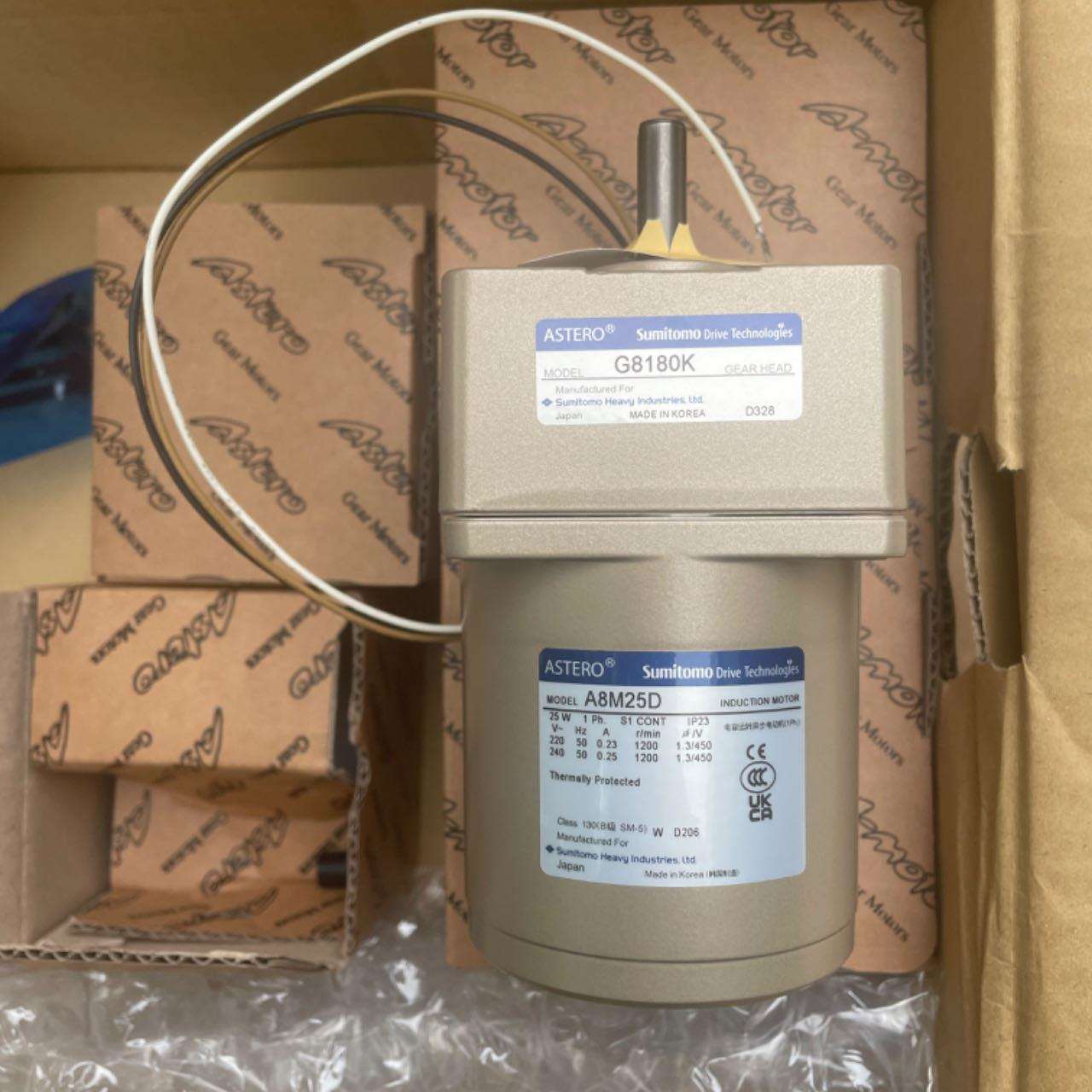 住友 sumitotmo 减速机电机 ASTERO ® 齿轮电机G8180K A8M25D