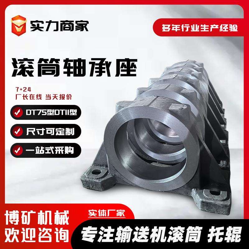 矿用输送机重型滚筒轴承座瓦盒DTII型3520 3524铸铁铸钢轴承座