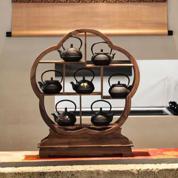 家用复古茶壶7件套装无涂层煮茶壶茶具铸铁茶壶户外围炉煮茶具