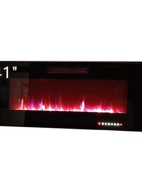 【热销欧美】新品41寸超薄9.8cm厚12种火焰电壁炉取暖器fireplace