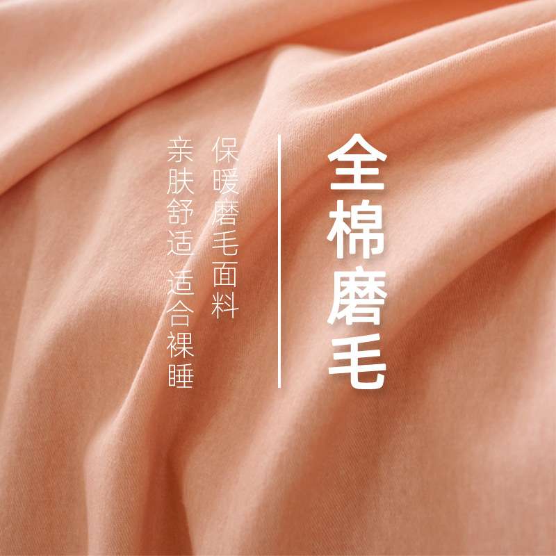 加厚纯棉100全棉磨毛床单单件宿舍单人被单秋冬四季通用2024新款3