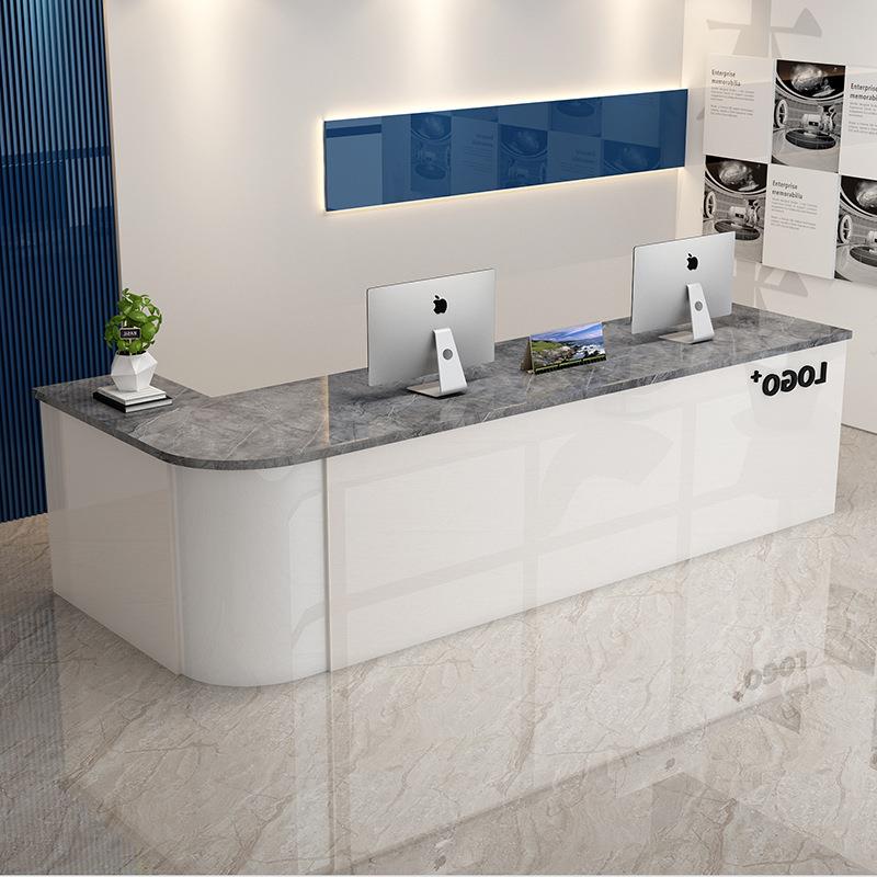 吧台收银台服装店小型柜台公司前台接待台咨询台服务台桌简约现代